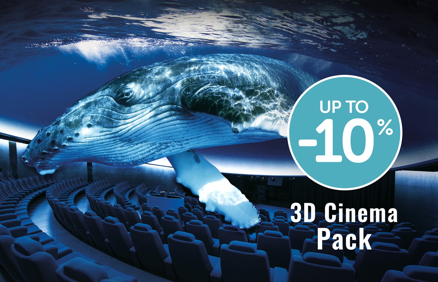 Entrada + 3D Cinema Aquadome